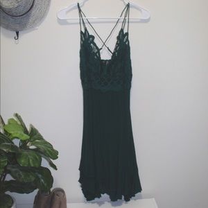 Teal free people dress